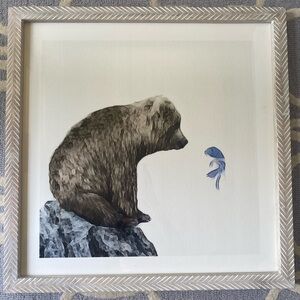 Framed “Blue Fish Wish” Print
